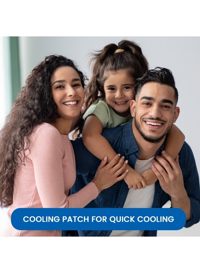 سوميفون SUMIFUN تبريد هلام بقع - للأطفال والكبار ، تخفيف الحمى الفورية ، تبريد طويل الأمد ، لطيف الجلد الصديقة ، يمكن التخلص منها الحمى الحد من بقع للمنزل والسفر ، SUMIFUN الباردة ملصق التبريد ملصق 7 قطع - Image 5